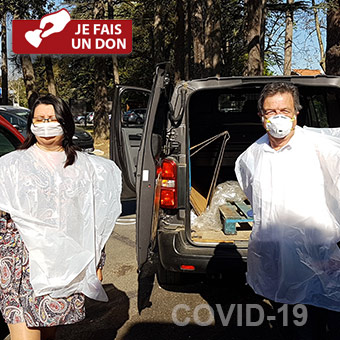 COVID-19 et confinement, Don de 30.000 capes de protection par Aqua Vita au Conseil Général du Gers