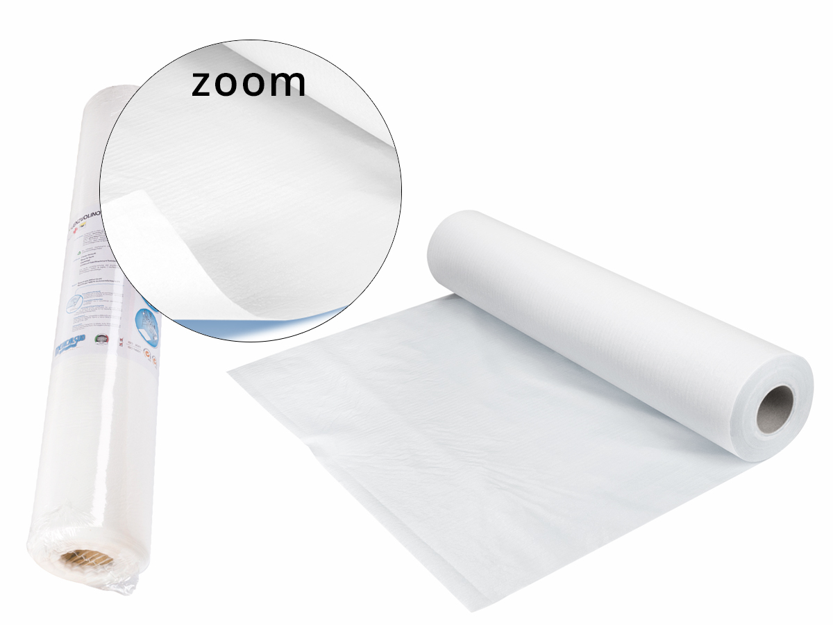 Les draps 'en papier' jetables pour mettre sur une table d'affusion d'eau de massage (cet article tient 1/2 heure à l'eau).